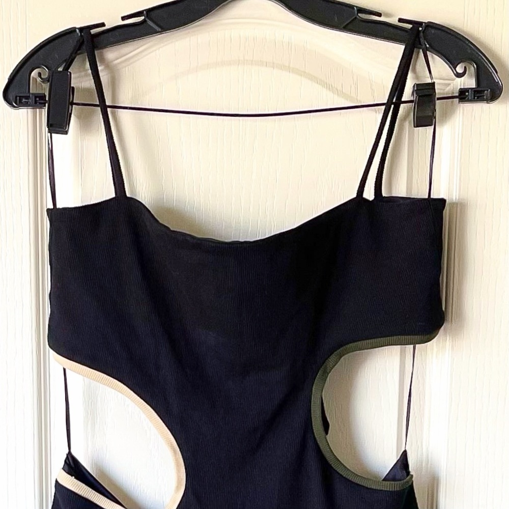 Johanna Ortiz Sin Preambulo Cutout Midi Dress Black Size 6 NWT - Picture 4 of 7